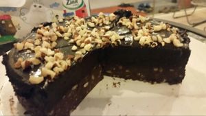 Raw choclate cake at Phuket Vegan Naiharn Beach in Phuket