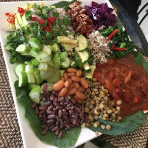 Spicy Mexican Burrito at Phuket Vegan Naiharn Beach in Phuket