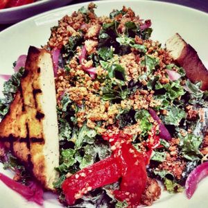 Front Street Cafe - Vegan Kale Caesar Salad. at Front Street Cafe in Philadelphia