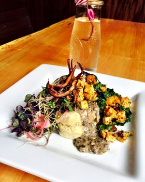 Front Street Cafe - Biscuits and Mushroom Gravy (vegan and gluten free) at Front Street Cafe in Philadelphia