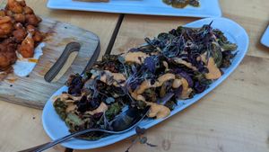 Brussels sprouts at Front Street Cafe in Philadelphia