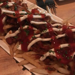 Loaded fries  at Front Street Cafe in Philadelphia