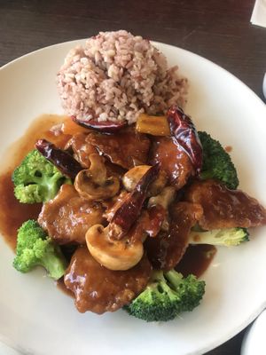 General tsao chicken  at Green Zenphony in Rego Park