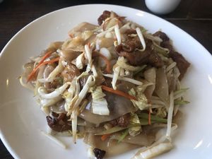 Veggie beef chow at Green Zenphony in Rego Park