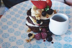Buckwheat Pancakes at Betty's Bohemian Beach Cafe in Port Douglas