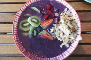 Acai Smoothie Bowl at Betty's Bohemian Beach Cafe in Port Douglas