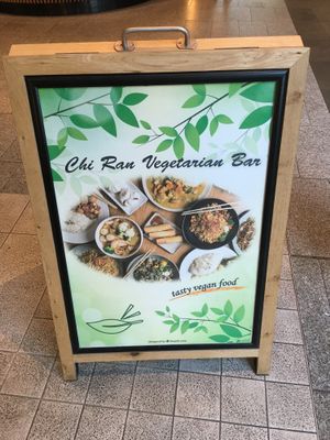 Sign to look for! at Chi Ran Vegetarian Bar in Broadbeach