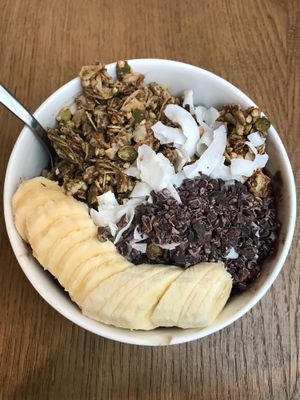 Chocolate protein acai bowl  at JuiceBrothers - Raamsteeg in Amsterdam