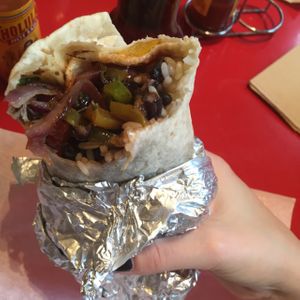 veggie burrito! at Salsa Shop in Amsterdam