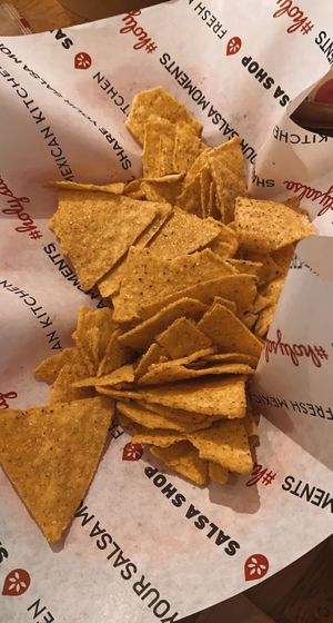 the serving size for chips   at Salsa Shop in Amsterdam