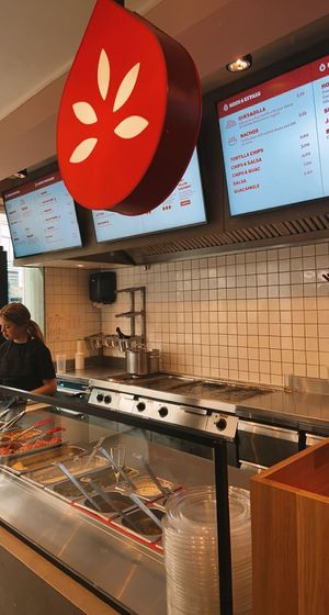 ordering counter  at Salsa Shop in Amsterdam