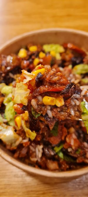 Chilli sin carne at Salsa Shop in Amsterdam