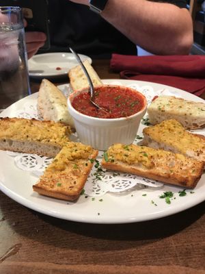 Vegan Garlic Bread with Cashew Cheese at Pizza Luce in Roseville