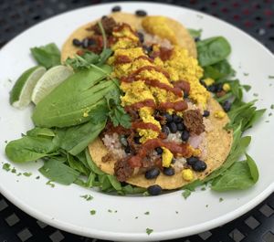 Vegan Luchéros at Pizza Luce in Roseville
