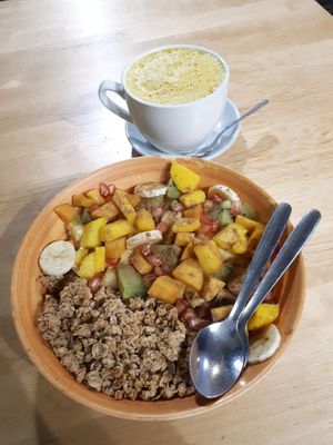 Fruit bowl at Milk Away in Sevilla