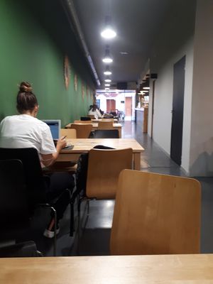 Inside at Milk Away in Sevilla