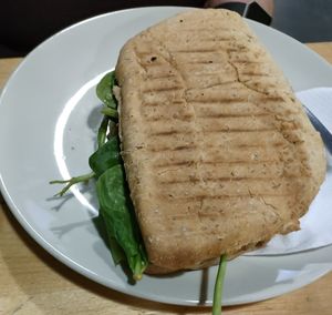 Vegetarian panni at Milk Away in Sevilla