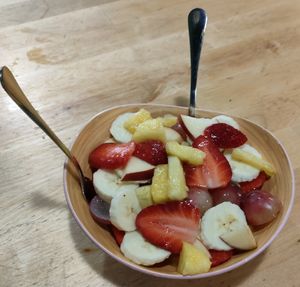 Fresh fruit at Milk Away in Sevilla