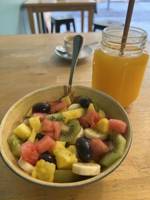 Fresh fruits   at Milk Away in Sevilla