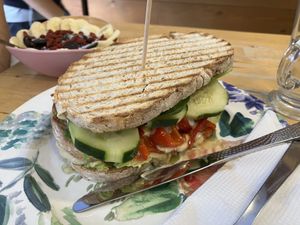  Vegan joy panini (XL size)  at Milk Away in Sevilla