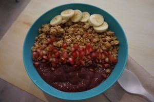 Açaí bowl at Milk Away in Sevilla