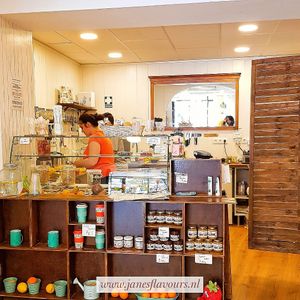 The kitchen is small but the make everything fresh at Milk Away in Sevilla