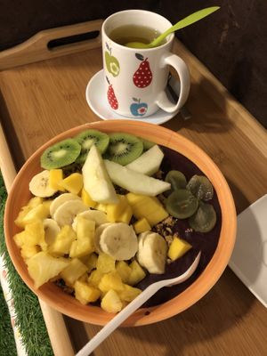 açaí bowl  at Milk Away in Sevilla