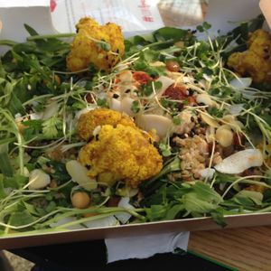 cauliflower and hummus salad  at Filmore and Union - Central Station in Newcastle Upon Tyne