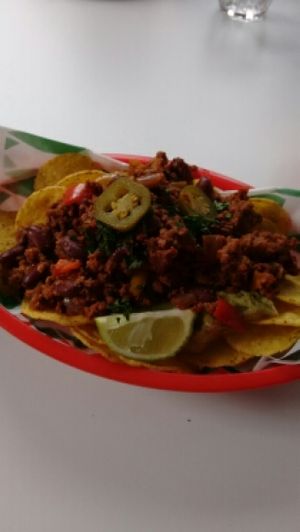 loaded Nacho's at Lulu's Diner in South Queensferry