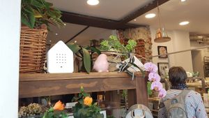 Cute decoration at the entrance. at Frisch & Veg in Ingolstadt