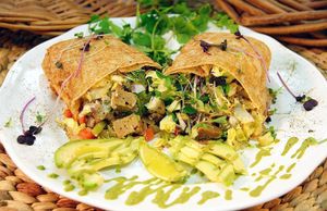 Burrito with your choice of protein. GF option!  at Purple Sprout Conscious Organics in Buffalo Grove