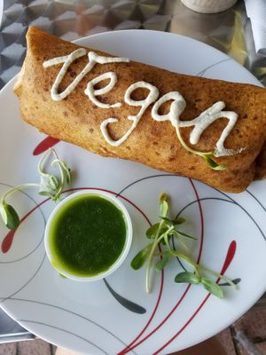 Burrito at Purple Sprout Conscious Organics in Buffalo Grove