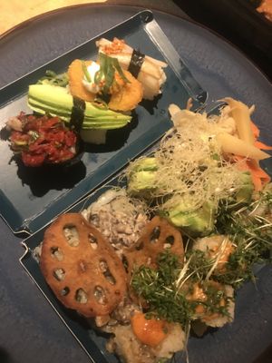 crunchy and good! at Karma Sushi in Aalborg