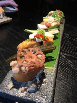 Vegan sushi menu - 11 different and bombastic sushis at Karma Sushi in Aalborg