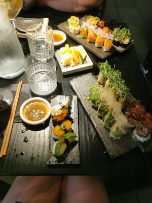 Vegan menu at Karma Sushi in Aalborg