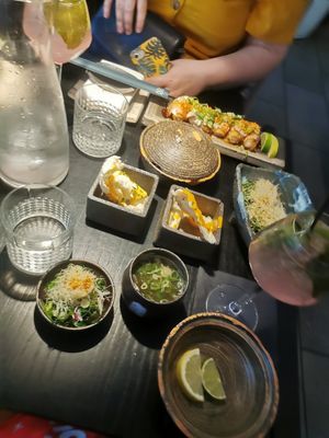 Starters at Karma Sushi in Aalborg