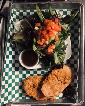 Chik'n dinner at The Ice Haus in Murray