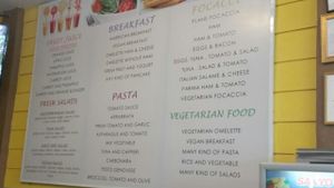 menu at Amici Miei Hotel in Phuket