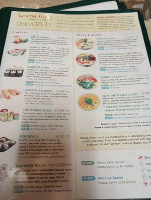 Menu December 2023 at Loving Hut - University in Tempe