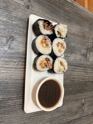 Arigato Sushi: solid standard sushi  at Loving Hut - University in Tempe