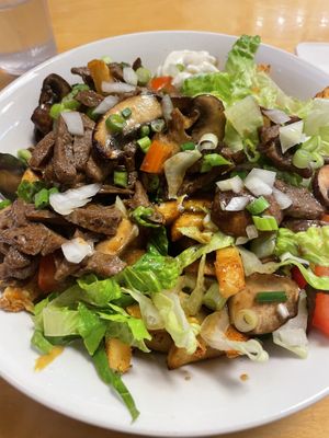 Loaded fries - resembles poutine   at Loving Hut - University in Tempe