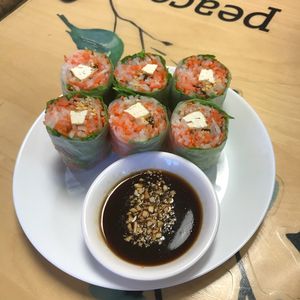 Yummy spring rolls :) at Loving Hut - University in Tempe