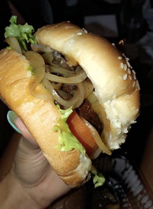 Hawaiian Burger   at Loving Hut - University in Tempe