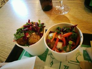 :) side to the burger at The Plant in Stockholm