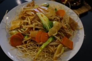 Crusty noodles.  at Tien Hiang in Paris