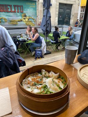 Mix steamed dumplings at Tien Hiang in Paris