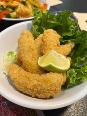 Shrimp tempura at Tien Hiang in Paris