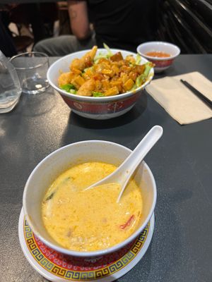 coconut soup is very good.   at Tien Hiang in Paris