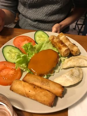 Assortiment chaud (7€50) at Tien Hiang in Paris