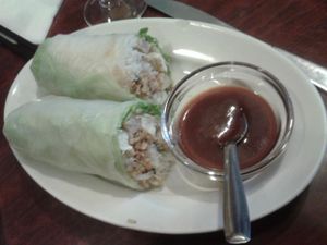 Spring roll at Tien Hiang in Paris
